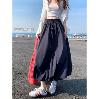 ✨ส่งไวจากไทย✨ SKIRT กระโปรงยาว เอวสูง ทรงบอลลูน แฟชั่น ใส่สบาย ผ้าดี กระโปรงผู้หญิง