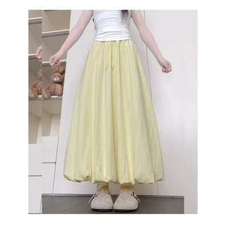 ✨ส่งไวจากไทย✨ SKIRT กระโปรงยาว เอวสูง ทรงบอลลูน แฟชั่น ใส่สบาย ผ้าดี กระโปรงผู้หญิง
