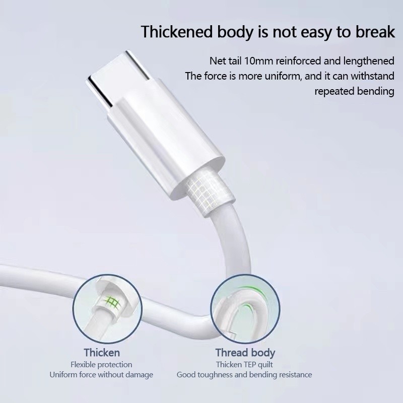 รับประกัน 1 ปี ของแท้ XM 33W Fast Charge Charger + สายชาร์จ 6A สําหรับ USB Type C รองรับ Quick Charge ราคา ถูกที่สุด ดีลบีเคเค แกลเลอรีภาพที่ 8