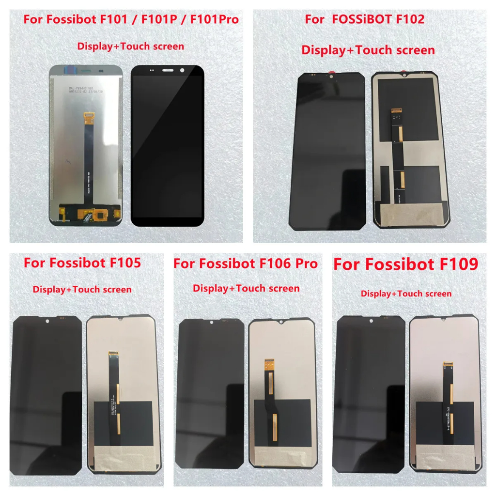 สําหรับ FOSSiBOT F101P F101 Pro F102 F105 F106 Pro F109 จอแสดงผล Touch screen Digitizer Sensor Assem