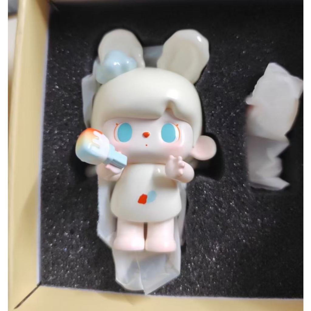 TUTU BEAR TUTU BEAR Rainbow Painted Big Baby Figure เครื่องประดับอินเทรนด์เล่นของขวัญน่ารักของสะสมสร