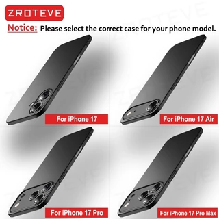 สําหรับiPhone17 ProกรณีZROTEVEหรูหราUltra Slim Frosted Hard PCสําหรับiPhone 17 Air 17e 16 16e 14 15 Pro Max iPhone16 iPhone15 Plusเคสโทรศัพท์