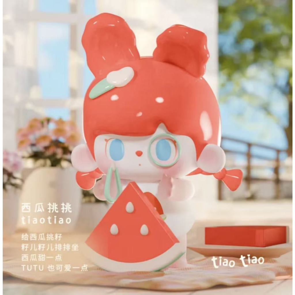 TUTU BEAR TUTU BEAR Watermelon Peach Peach Big Baby Figure เครื่องประดับอินเทรนด์เล่นของขวัญน่ารักขอ