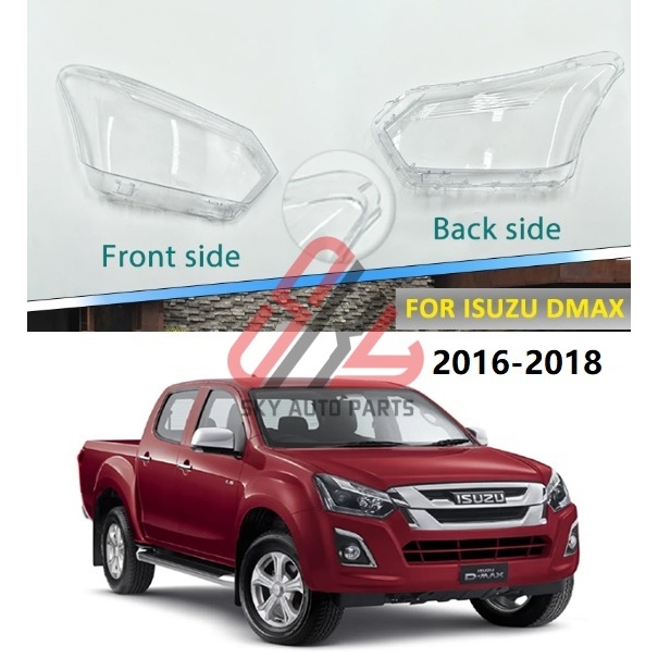 สําหรับ Isuzu D-max Dmax 2016 2017 2018 ฝาครอบไฟหน้าเลนส์ไฟหน้าเปลี่ยนหัวโคมไฟเลนส์ไฟหน้าฝาครอบเลนส์ LEFT RIGHT