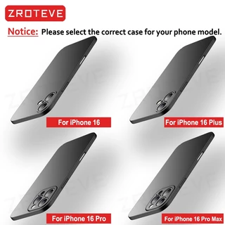 สําหรับiPhone 17 17e 16 16e 15 14 Pro MaxกรณีZROTEVEหรูหราSlim Matte Hard PCสําหรับiPhone15 iPhone16 Plus iPhone17 Airเคสโทรศัพท์
