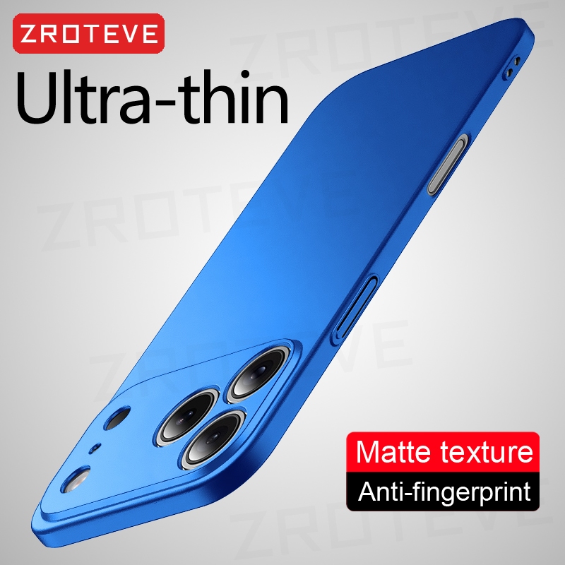 สําหรับiPhone 17 Air 17e 16 16e 15 14 Pro MaxกรณีZROTEVEหรูหราSlim Matte Hard PCสําหรับiPhone15 iPhone16 Plus iPhone17 เคสโทรศัพท์