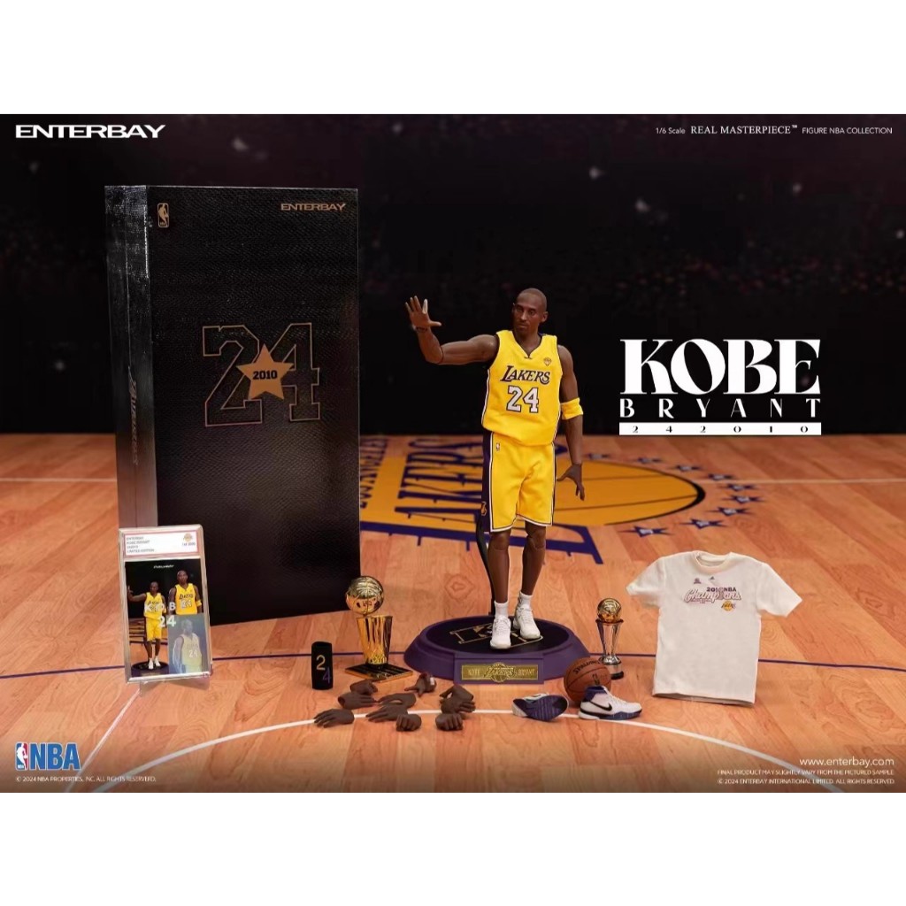 ENTERBAY EB 1/6 NBA Lakers Kobe Bryant 24 2010 6.0 Action Figure