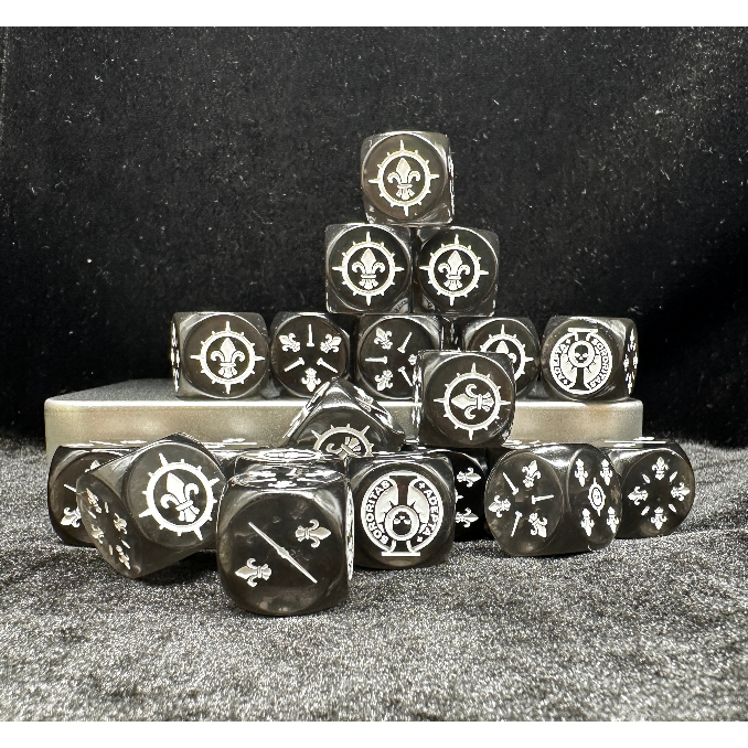 WARHAMMER Kiko Battle Nun ลูกเต๋า aoepta sororitas ลูกเต๋า AOS TOW WARHAMMER