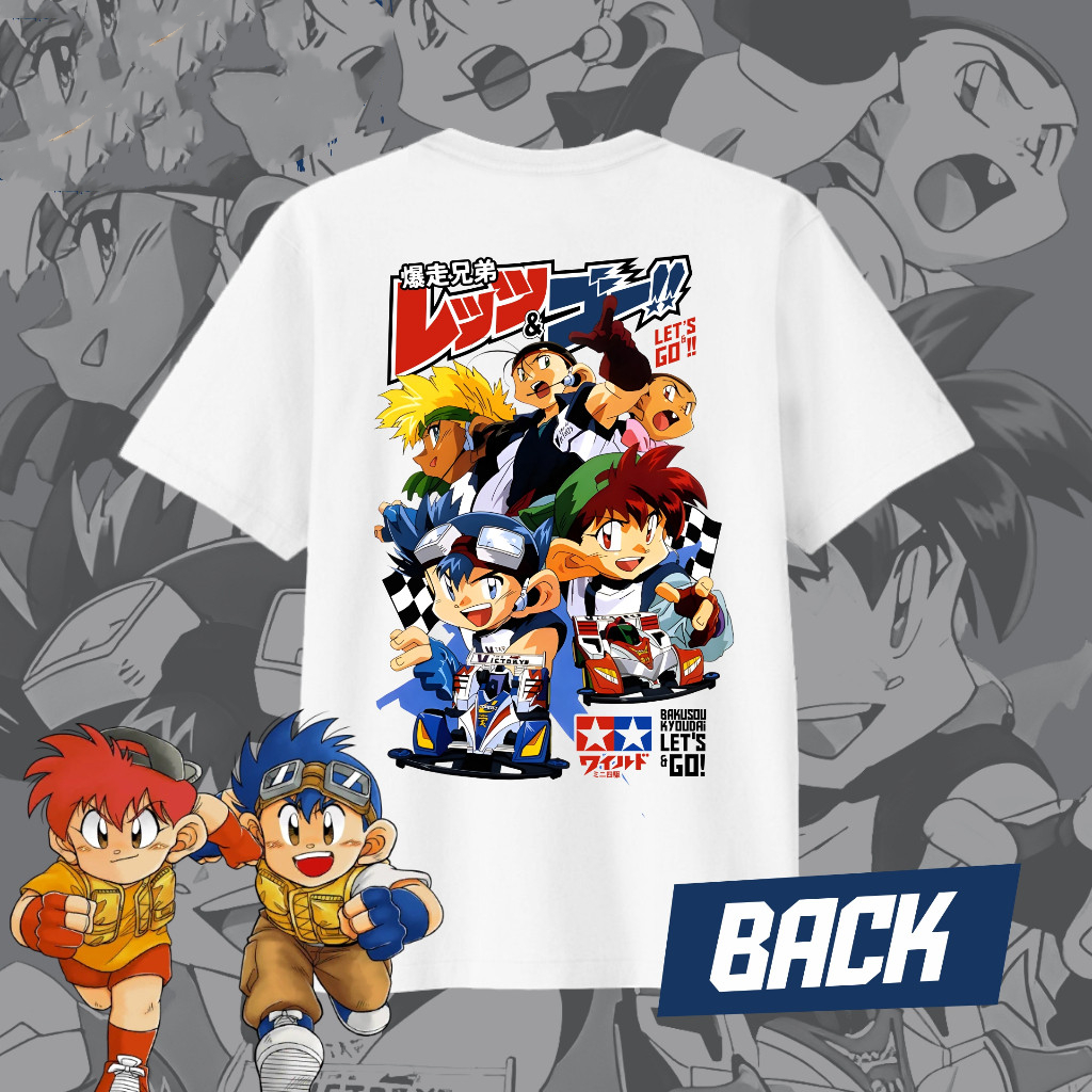 อะนิเมะ Tamiya LETS GO เสื้อยืดกระพริบผ้าฝ้ายแท้ Casual All-Match Street Retro ญี่ปุ่น Unisex แขนสั้นด้านบน ราคา ถูกที่สุด ดีลบีเคเค แกลเลอรีภาพที่ 2