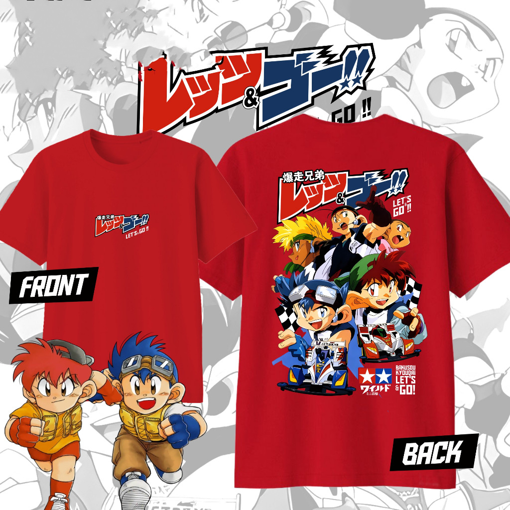 อะนิเมะ Tamiya LETS GO เสื้อยืดกระพริบผ้าฝ้ายแท้ Casual All-Match Street Retro ญี่ปุ่น Unisex แขนสั้นด้านบน ราคา ถูกที่สุด ดีลบีเคเค แกลเลอรีภาพที่ 4