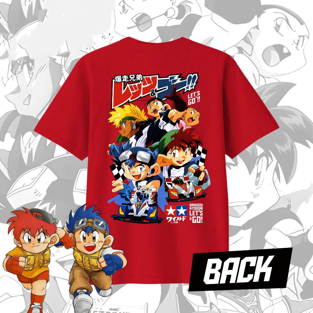 อะนิเมะ Tamiya LETS GO เสื้อยืดกระพริบผ้าฝ้ายแท้ Casual All-Match Street Retro ญี่ปุ่น Unisex แขนสั้นด้านบน ราคา ถูกที่สุด ดีลบีเคเค แกลเลอรีภาพที่ 5