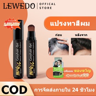 Lewedo ปากกาย้อมสีผมชั่วคราว กันน้ํา สีเทาทันที ขนาด 20 มล.