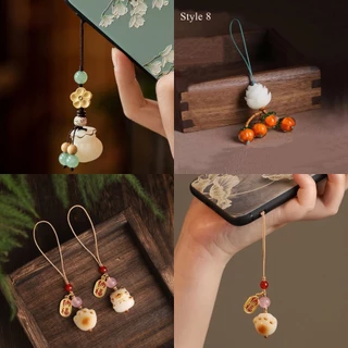 Gourd Lucky Bag Cat Claw ที่แขวนโทรศัพท์มือถือจี้โพธิ์แขวนวันปีใหม่