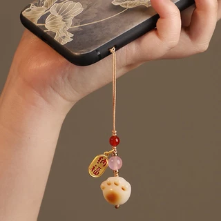 Gourd Lucky Bag Cat Claw ที่แขวนโทรศัพท์มือถือจี้โพธิ์แขวนวันปีใหม่