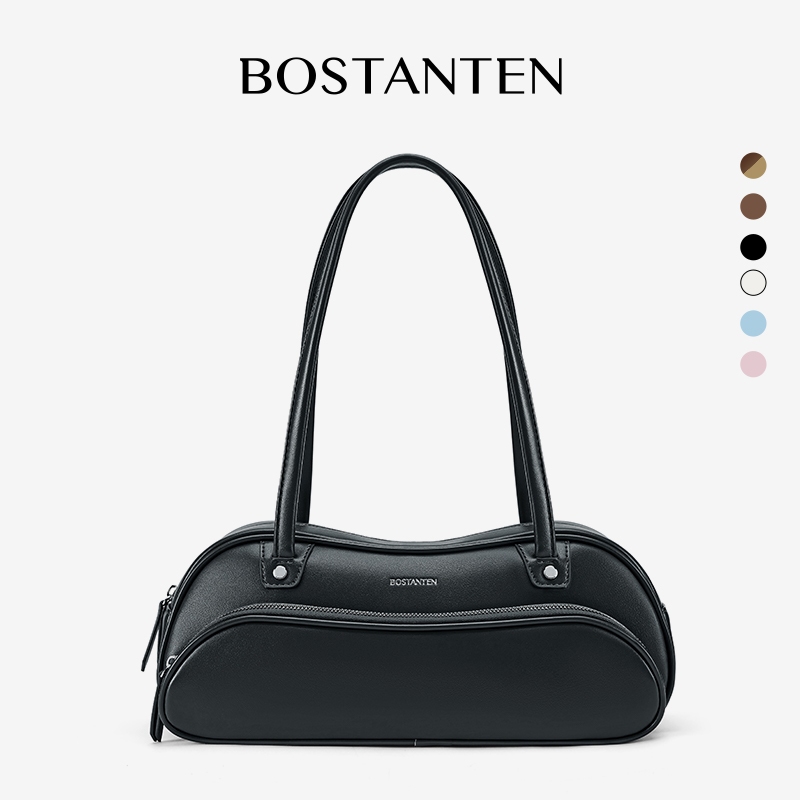 BOSTANTEN Baguette Bag กระเป๋าสะพายไหล่/สะพายข้าง สไตล์คลาสสิก ผู้หญิง ทันสมัย อเนกประสงค์