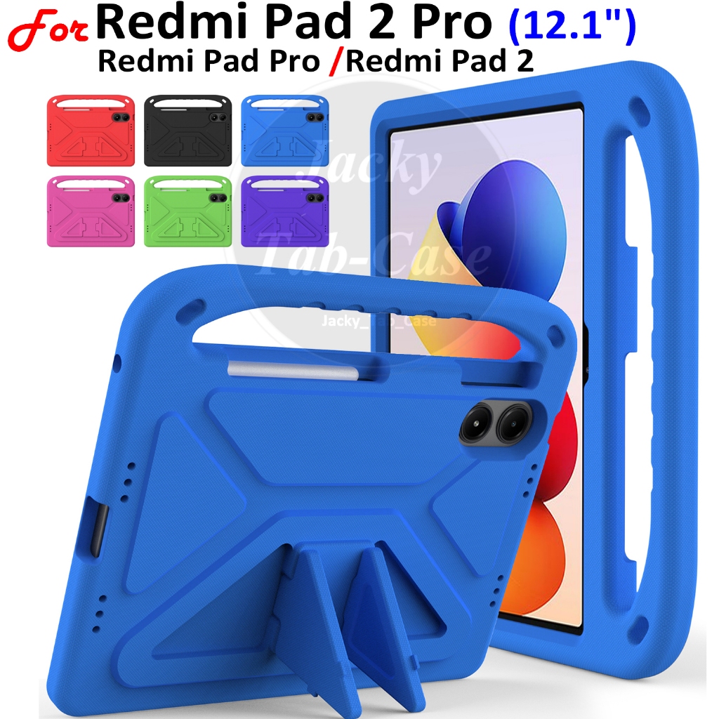 เคสสําหรับ Xiaomi Redmi Pad 2 Pro 5G | Wi-Fi (12.1") 2025 /REDMI Pad2 11" , น้ําหนักเบา EVA กันกระแทก Stand Cover เด็ก Child Friendly Handle Cases