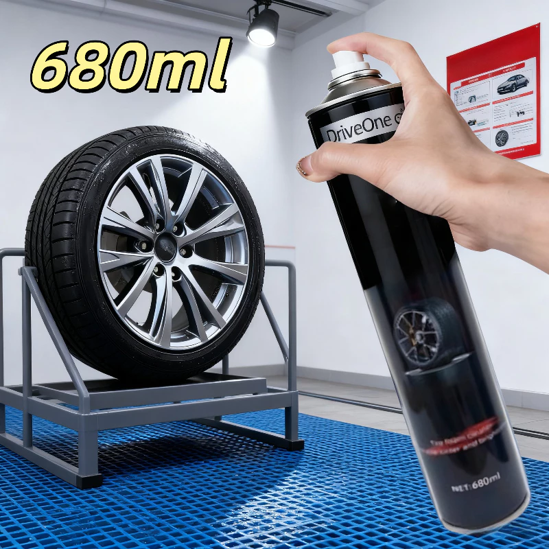 【ซื้อ 1 แถม 1】680มล ขัดเงารถยนต์ แว็กซ์รถยนต์ ทําความสะอาดรถยนต์ ขัดยางดํา น้ํายาทําความสะอาดยางดํา น้ํายาทําความสะอาดยางและน้ํายาขัด