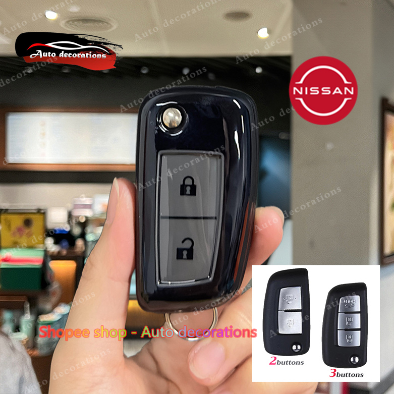 ใหม่ Nissan รีโมทกุญแจรถสําหรับ Nissan KICKS/Versa/Sentra/X-trail/JUKE/NAVARA/navara 2020 สมาร์ทคีย์พวงกุญแจ