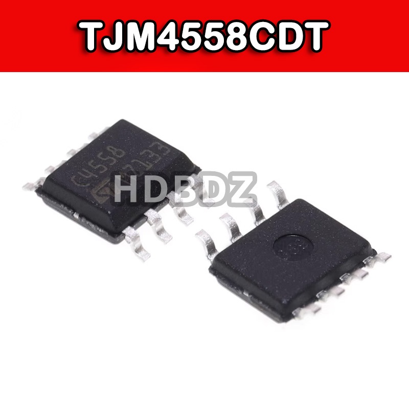 10~20PCS TJM4558CDT SOIC-8 C4558 เครื่องขยายเสียงการทํางานชิป IC SMD