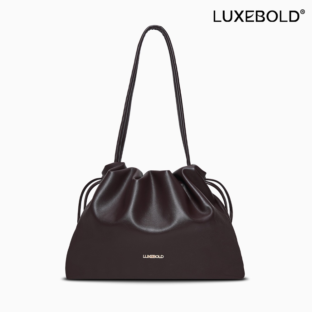LUXEBOLD กระเป๋าสะพายไหล่ผูหญิง แฟชั่น  เรียบง่าย ความจุขนาดไหญ่
