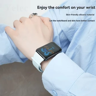 สายรัดสําหรับ Honor Band 10/Honor Band 9, ผู้หญิงผู้ชายซิลิโคนแบบปรับได้ Sport Replacement Band
