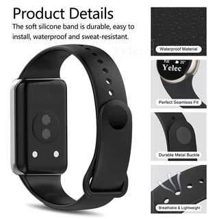 สายรัดสําหรับ Honor Band 10/Honor Band 9, ผู้หญิงผู้ชายซิลิโคนแบบปรับได้ Sport Replacement Band