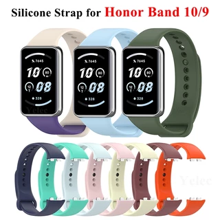 สายรัดสําหรับ Honor Band 10/Honor Band 9, ผู้หญิงผู้ชายซิลิโคนแบบปรับได้ Sport Replacement Band