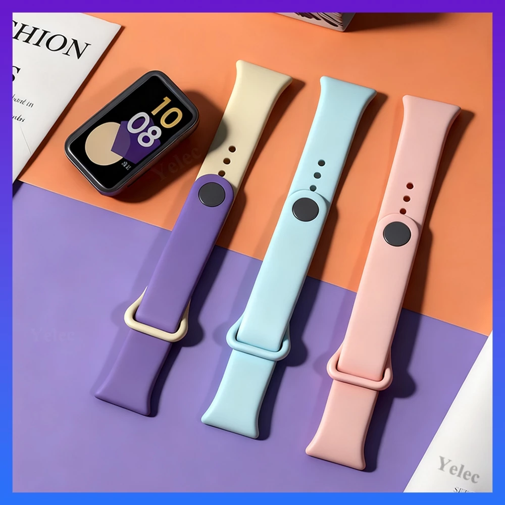 สายรัดสําหรับ Honor Band 10/Honor Band 9, ผู้หญิงผู้ชายซิลิโคนแบบปรับได้ Sport Replacement Band
