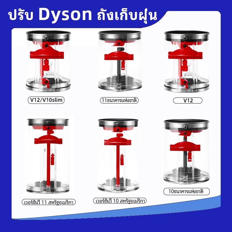 ใช้งานร่วมกับ Dyson V6/V7/V8/V10/V11/V12,เครื่องดูดฝุ่นเมนเฟรมถังขยะเปลี่ยนถังเหมาะสําหรับสัตว์สัตว์เลี้ยงผม
