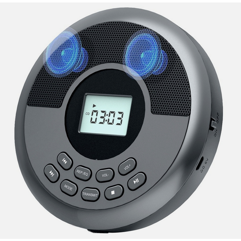 เครื่องเล่นซีดีบลูทูธแบบพกพา, Discman แบบชาร์จไฟได้พร้อม Speaker6968