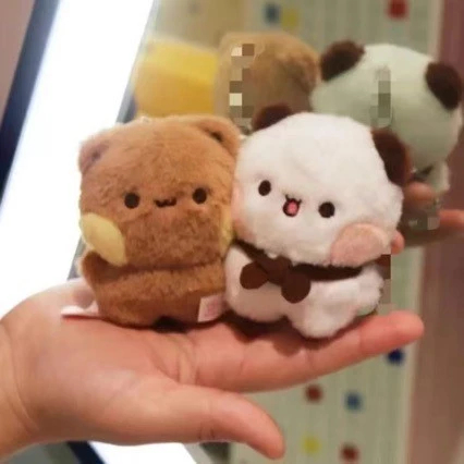 Bubu Dudu Bear พวงกุญแจจี้ตุ๊กตาแม่เหล็ก Yier Bubu พวงกุญแจนุ่มน่ารักคู่เพื่อนที่ดีที่สุด ราคา ถูกที่สุด ดีลบีเคเค แกลเลอรีภาพที่ 4
