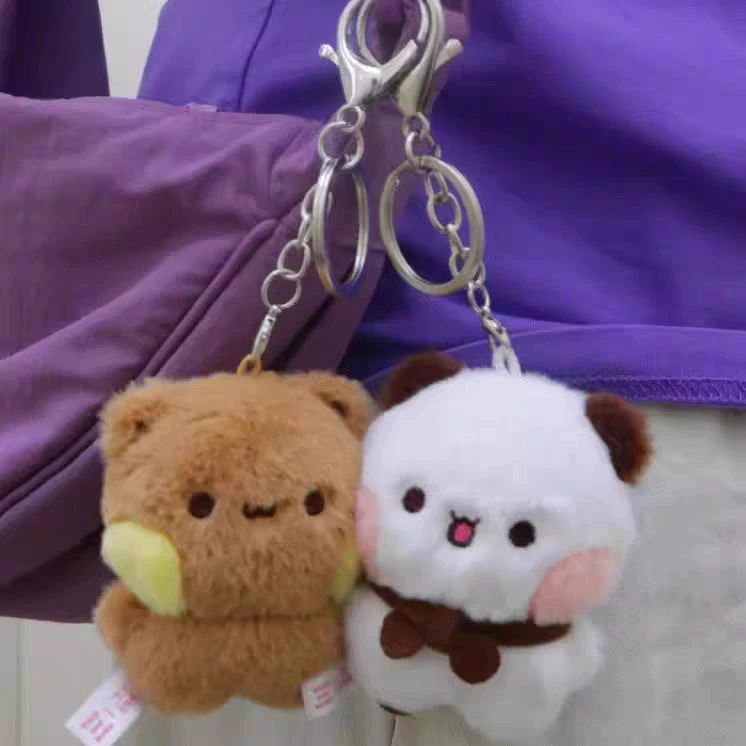 Bubu Dudu Bear พวงกุญแจจี้ตุ๊กตาแม่เหล็ก Yier Bubu พวงกุญแจนุ่มน่ารักคู่เพื่อนที่ดีที่สุด ราคา ถูกที่สุด ดีลบีเคเค แกลเลอรีภาพที่ 7