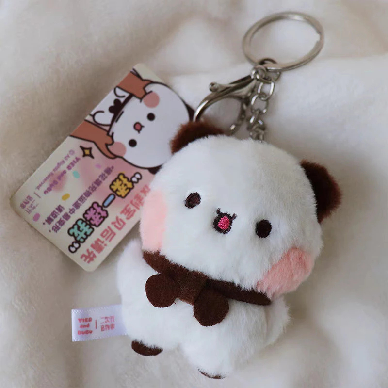 Bubu Dudu Bear พวงกุญแจจี้ตุ๊กตาแม่เหล็ก Yier Bubu พวงกุญแจนุ่มน่ารักคู่เพื่อนที่ดีที่สุด ราคา ถูกที่สุด ดีลบีเคเค แกลเลอรีภาพที่ 8
