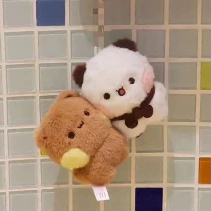 Bubu Dudu Bear พวงกุญแจจี้ตุ๊กตาแม่เหล็ก Yier Bubu พวงกุญแจนุ่มน่ารักคู่เพื่อนที่ดีที่สุด ราคา ถูกที่สุด ดีลบีเคเค แกลเลอรีภาพที่ 6