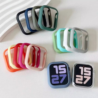 Candy Color Protecor สําหรับเคสนาฬิกา A-pple Series11 Series10 9 87654321,se,ultra i watch เคส กันชน Strong Frame สําหรับ i Watch Case 40 มม.41 มม.44 มม.45 มม.42 มม.46 มม.IWatch Case ฝาครอบกันชน เคส i watch Case