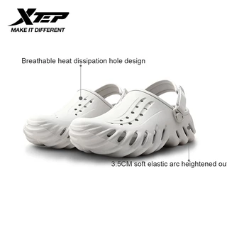 XTEP รองเท้าแตะผู้ชายรองเท้าแตะ EVA กันลื่นน้ําหนักเบาด้านนอกนุ่ม Breathable Dual-density