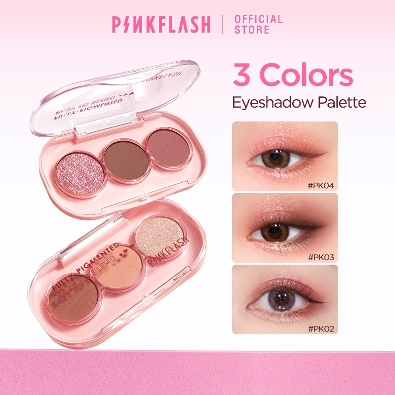 Pinkflash เฉดสีใหม่#Pinkgame พาเลทอายแชโดว์เกม สีชมพู กันน้ํา ติดทนนาน