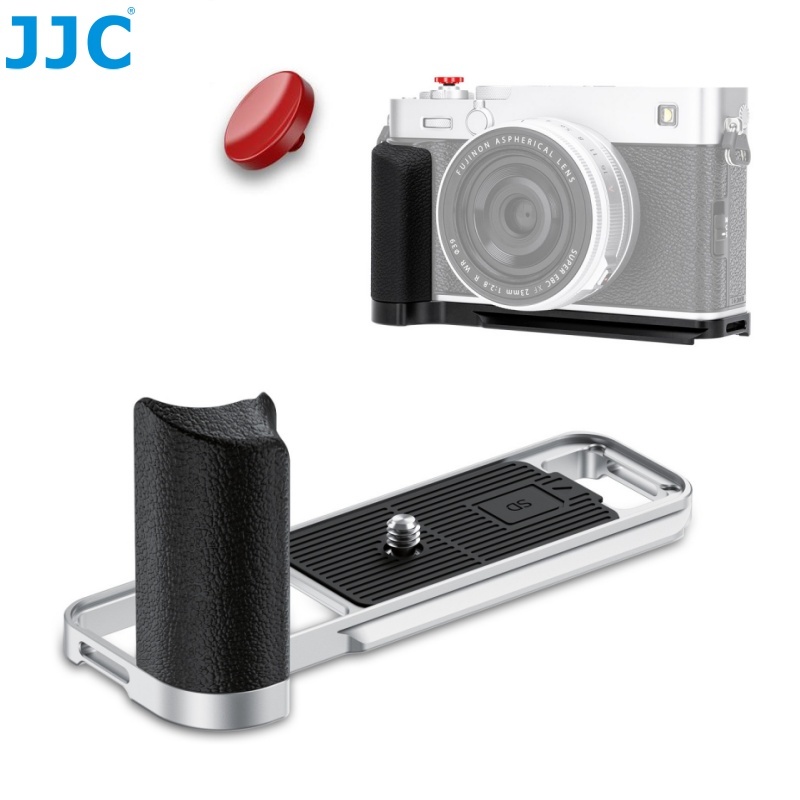 JJC กล้อง L-Shape Grip สําหรับ Fujifilm X-E5 XE5 พร้อมปุ่มชัตเตอร์, Arca ประเภท Quick Release Bracke