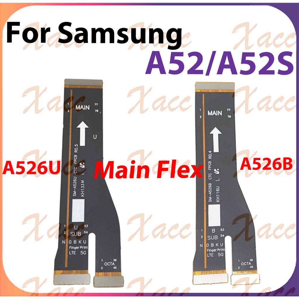 สําหรับ Samsung Galaxy A52S A52 5G A526U A526B A528B ชาร์จพอร์ต Flex สาย USB Dock Connector เมนบอร์ดโทรศัพท์เปลี่ยนส่วนติดตั้ง
