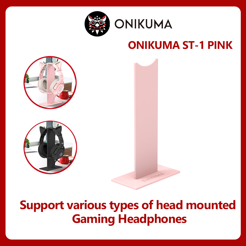 ที่วางหูฟังสำหรับเล่นเกม ONIKUMA สีชมพูน่ารัก