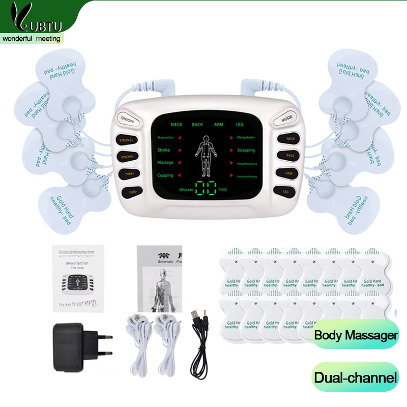 Y·UBTU Eletric EMS เครื่องกายภาพบําบัด Shock Wave Massage Body ความถี่ระดับกลาง Dual Port