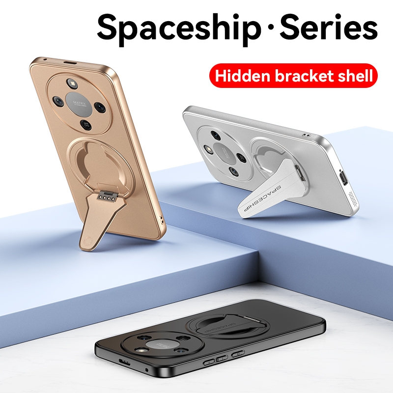 ยานอวกาศ Series วงเล็บที่ซ่อนอยู่ฝาครอบพลาสติกสําหรับ Honor X9D X9C X70 X60 Pro X60GT X60i X70i กรณี