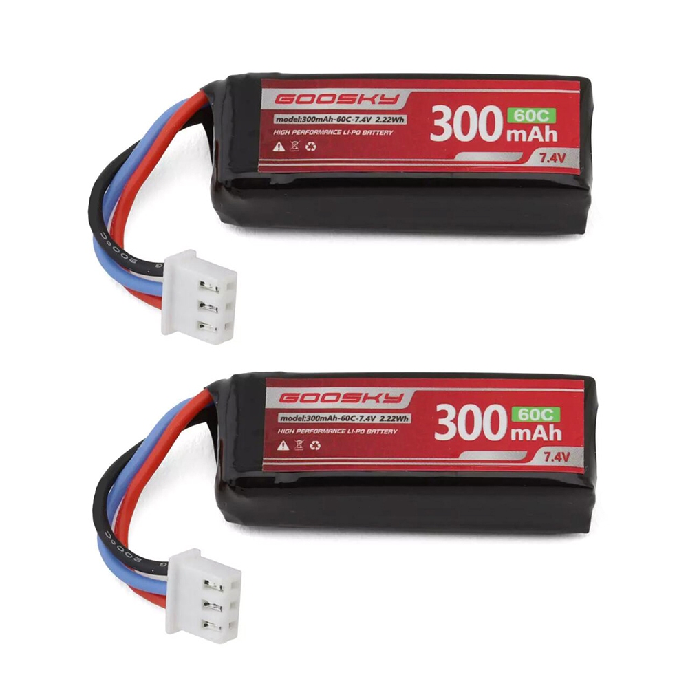 GOOSKY S1 300mAh 7.4V 60C Lipo แบตเตอรี่ RC ชิ้นส่วนเฮลิคอปเตอร์