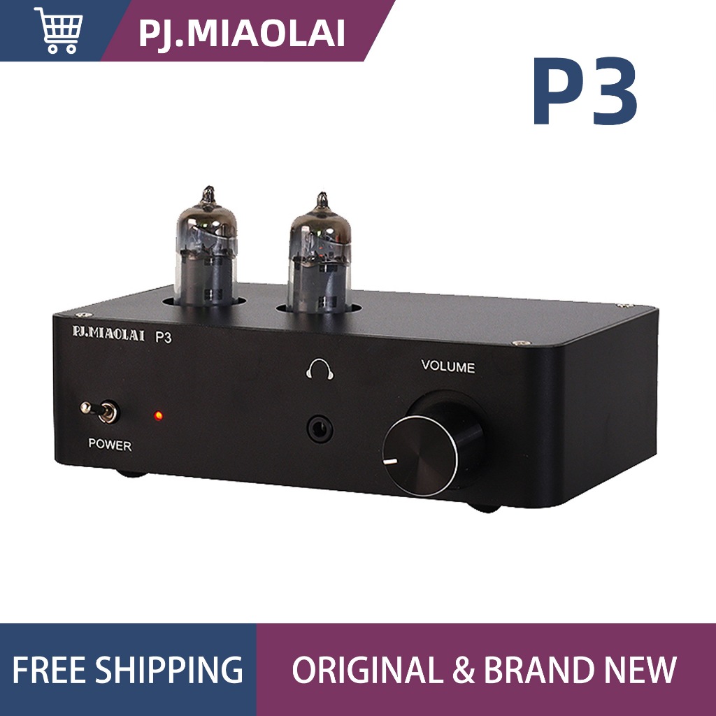 PJ.MIAOLAI P3 6K4 หลอดเครื่องขยายเสียงหูฟัง Preamp Mini Tube AMP PC โทรศัพท์ CD Pre-Audio Amplifier 
