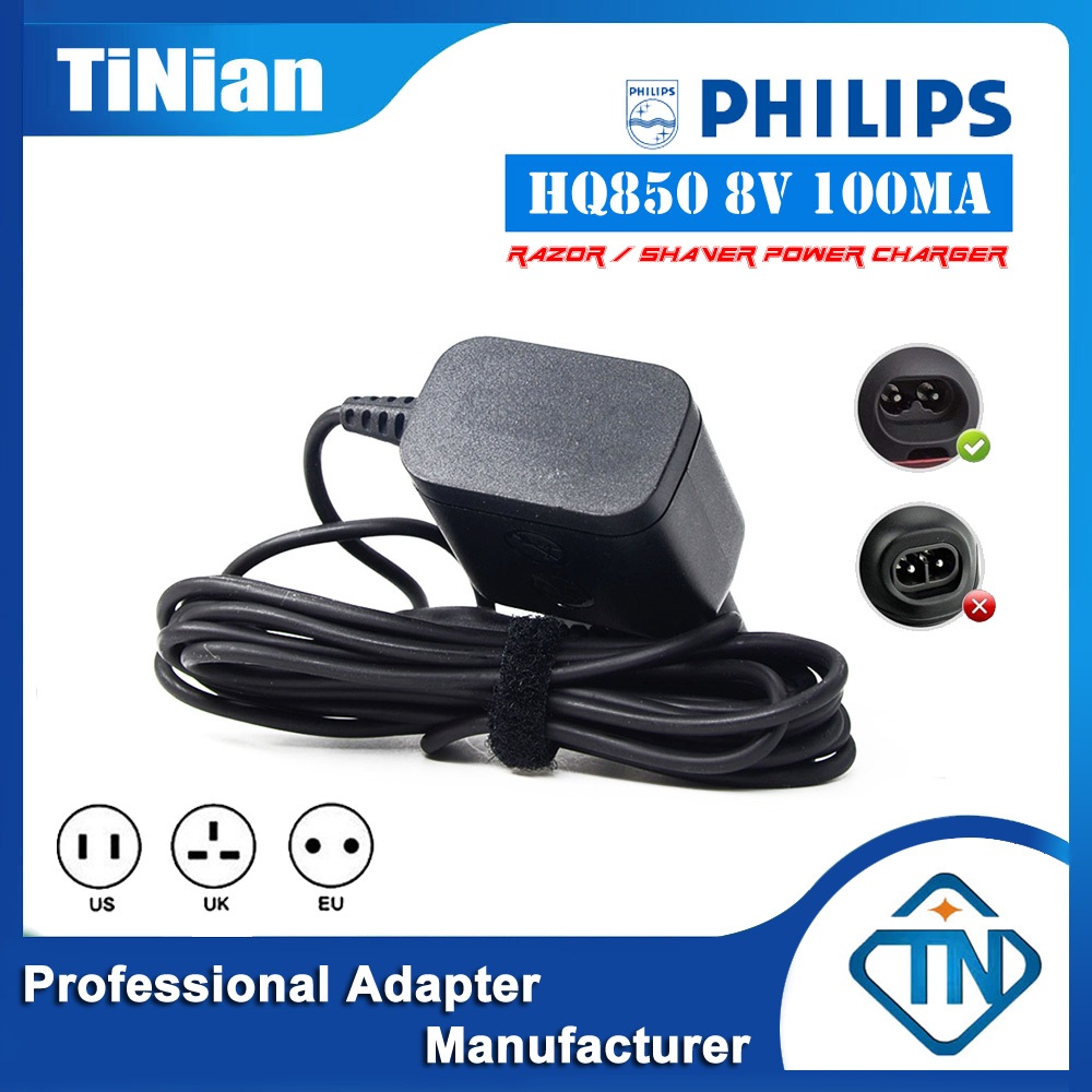 8V 100mA AC/DC Power Adapter Charger HQ850 สําหรับ Philips AquaTouch AT620 S50 S5060 S5077 S5078 S50