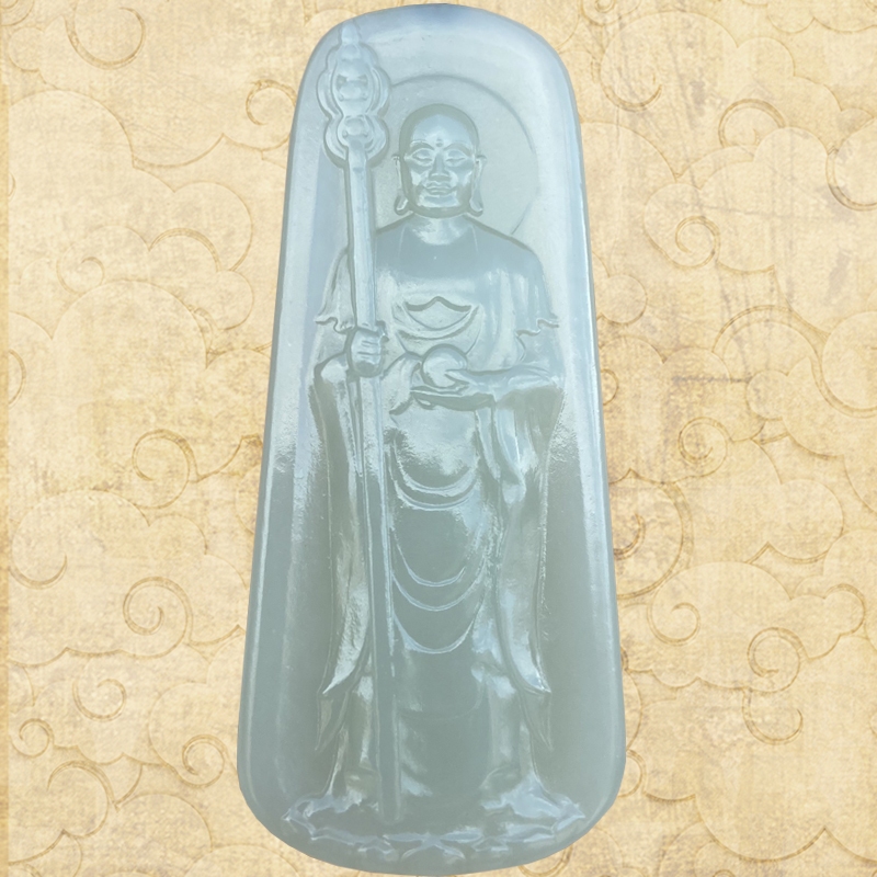 Jizo King พระโพธิสัตว์สร้อยคอจี้ Jiuhua Mountain จี้ Benming พระพุทธรูป Patronus ผู้ชายผู้หญิงของขวั