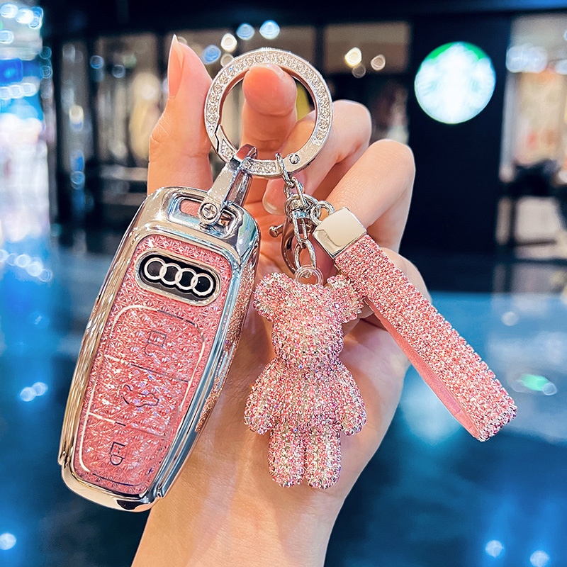 เหมาะสําหรับปี 2024 Audi ใหม่ a6l ฝาครอบกุญแจ a4l/a3/q5l/q7/q8/q3/q2l/a5 เปลือก a8l หญิงเปลือกพรีเมี