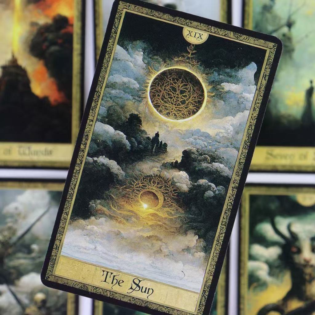 10.3 * 6 ซม.Ethereal shadow Tarot เกมกระดานภาษาอังกฤษการ์ดเกม Ethereal shadow Tarot Party เกมยามว่าง