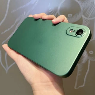 เหมาะสําหรับ iPhone XR X XS Max 11 12 13 Pro Max เคสโทรศัพท ์ มือถือ ultra-thin หรูหรา electroplated เลนส ์ ฟิล ์ มป ้ องกันกรณี