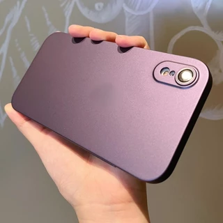 เหมาะสําหรับ iPhone XR X XS Max 11 12 13 Pro Max เคสโทรศัพท ์ มือถือ ultra-thin หรูหรา electroplated เลนส ์ ฟิล ์ มป ้ องกันกรณี